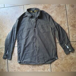 Plaid Button-Up Shirt